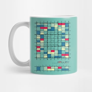 Mydoku_007_H001_003_F: Sudoku, Sudoku coloring, logic, logic puzzle, holiday puzzle, fun, away from screen Mug